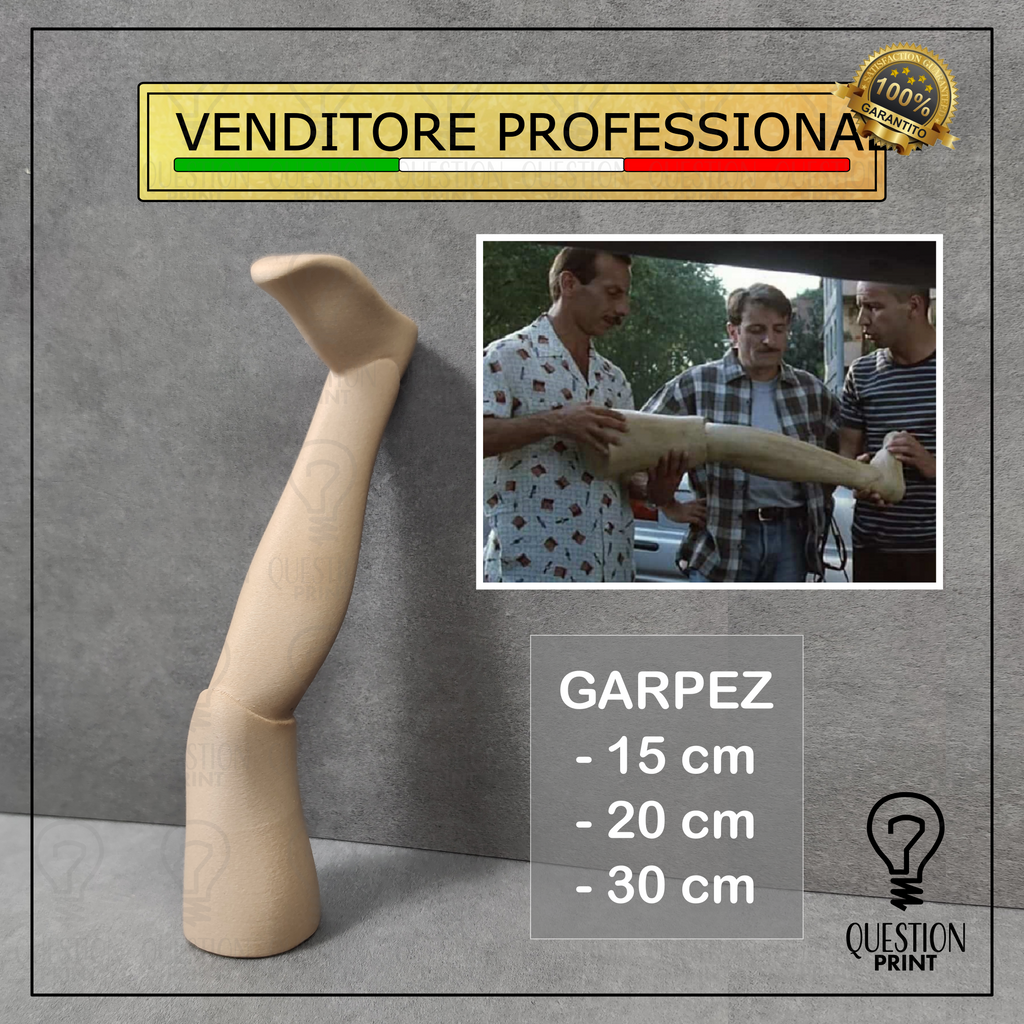 RIPRODUZIONE GARPEZ GAMBA ALDO GIOVANNI E GIACOMO TRE UOMINI E UNA GAMBA